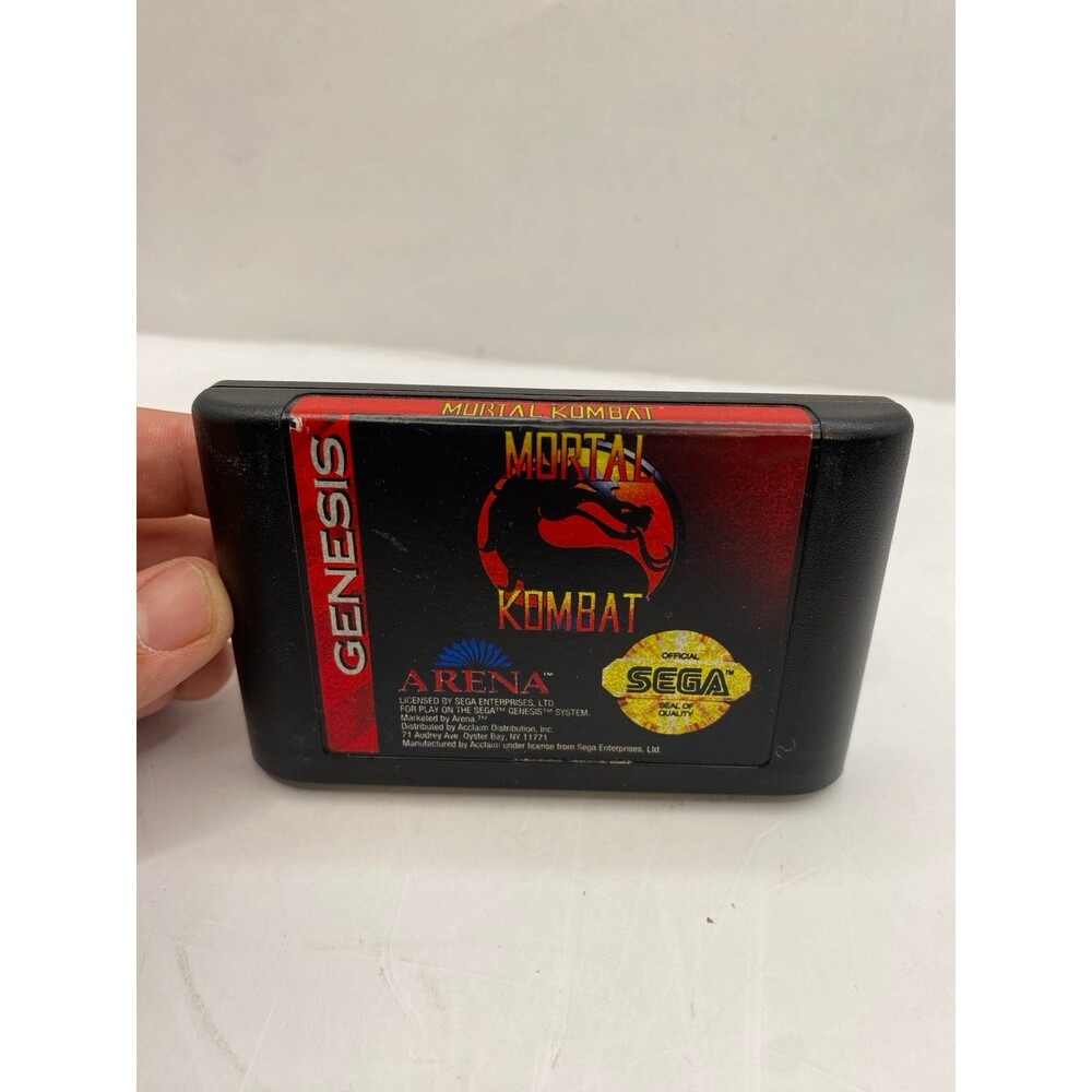 Mortal Kombat (Sega Genesis, 1993) Authentic Cartridge Only Tested vintage